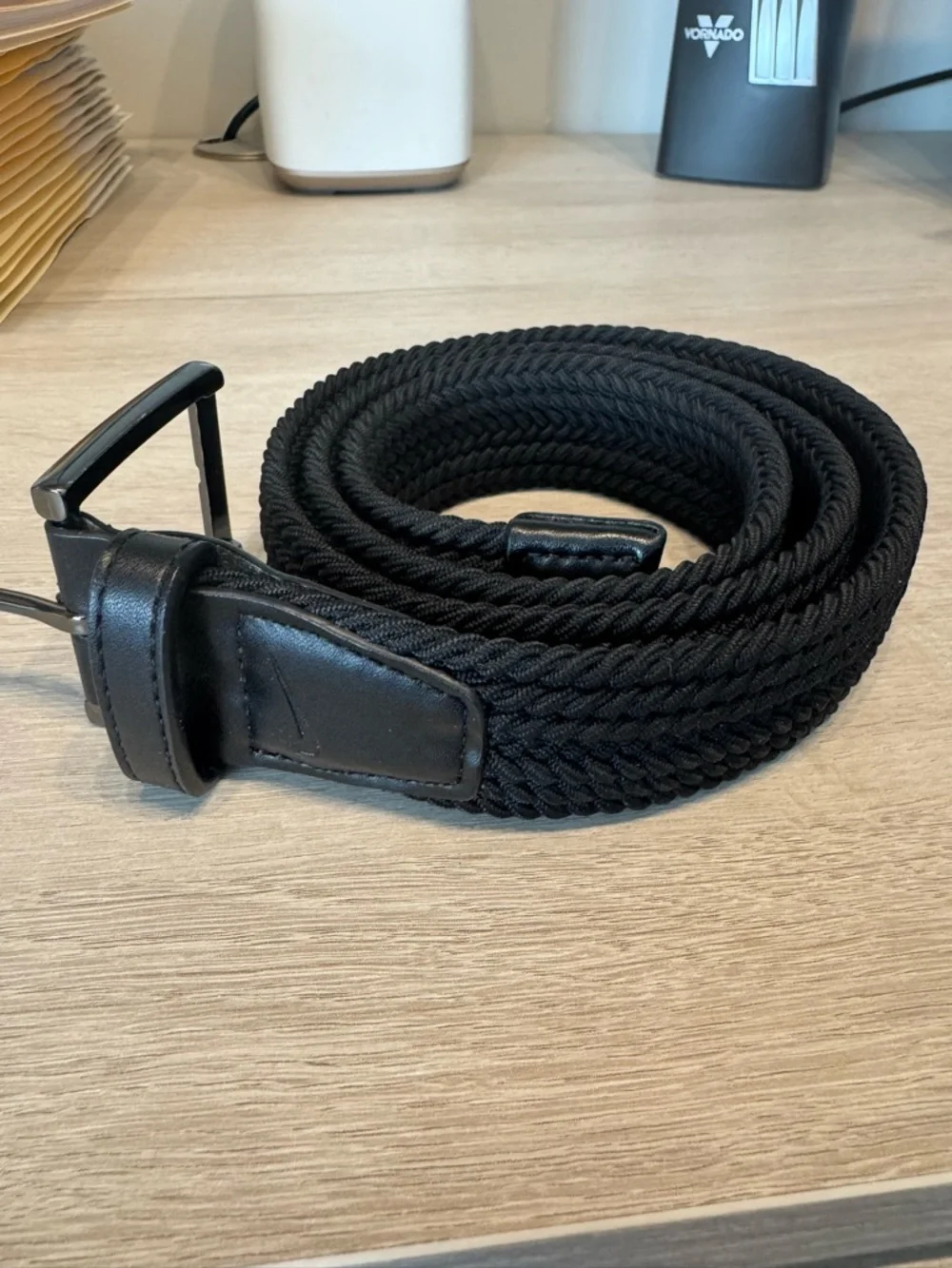 Nike Men’s Black Woven Stretch Belt